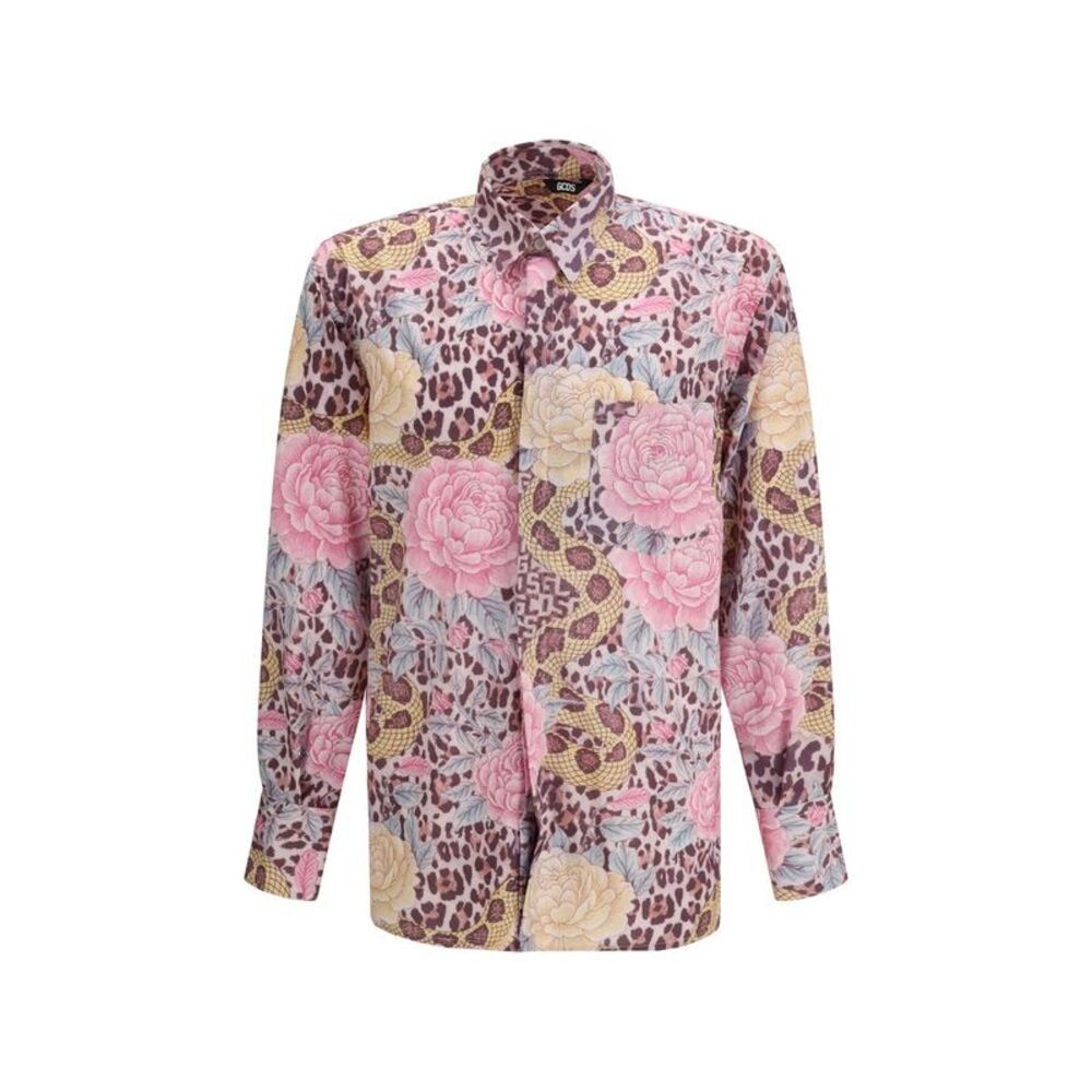 GCDS Multicolor Polyester Pattern Men's Shirt